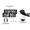 Dogline Deaf Dog Removable Velcro Patches, X-Small