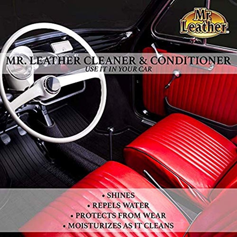 MR. LEATHER Leather Cleaner & Conditioner for Automotive, Upholstery, Leather