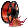 FLASHFORGE Silk PLA Filament 1.75mm +/- 0.02mm, Gold to Red
