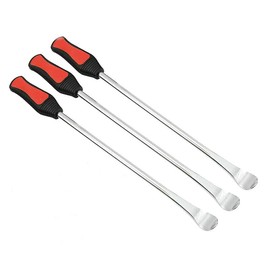 AIMALL 5x Tyre Levers Spoon Tire Irons Motorcycle Tool Kit Motorbike Outdoor Repair Set with Rim Protectors, Red