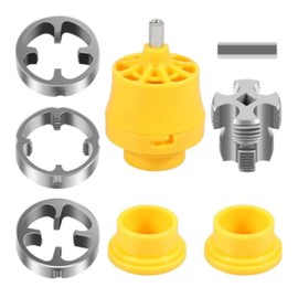 Colcolo PVC Pipe Threader Set Pipe Tap Die Kit, Professional, PVC Thread Maker Tool for Electric Drill, Pipe Threader Plumbing Tool