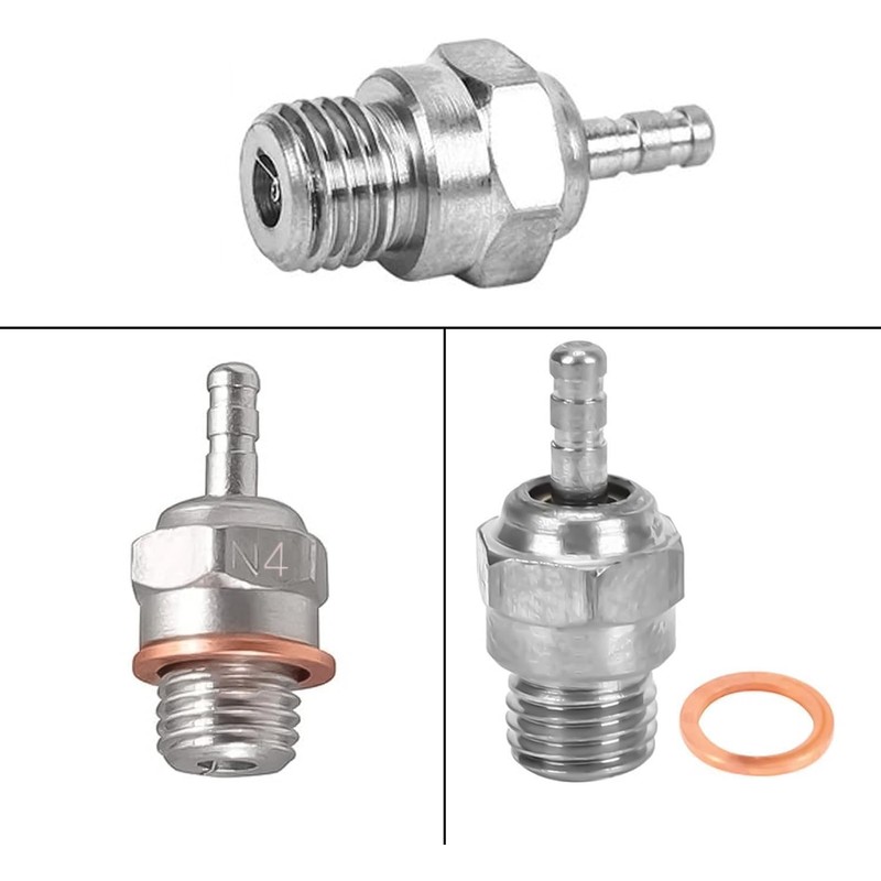 5Packs RC Glow Plug #4 N4 Medium Hot Spark Nitro