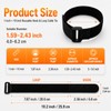Ysenchan Hook and Loop Straps with Buckle, Reusable Adjustable Cable