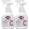 Clorox Clinical Germicidal Cleaner + Bleach Hospital Disinfectant, 32 Fl Oz, Pack of 2
