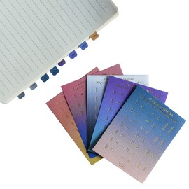 10 Sheets Monthly Adhesive Index Tabs Colorful Monthly Separator Tabs for Office Study Planners Organizations (Neon)