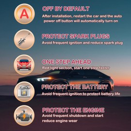 Auto Start Stop Eliminator Compatible with Ford Bronco 2021-2025 (No fit Bronco Sport/Badlands) Automatic Stop Start Engine System Delete/Disable/Canceller Cancel Device Cable