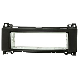 tomzz Audio 2434-043 Radio Fascia Metal Slot Compatible with Mercedes A Class W169 B Class W245 with Audio 5 Black