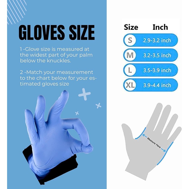 RAP Gloves Pack of 2000, Professional Nitrile Powder Free Multi