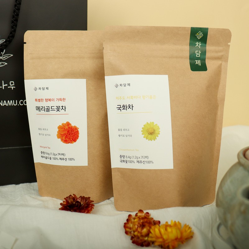Orange Tree Partner Cha Damje Jeju Flower Tea Gift Set