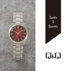 Citizen Q&Q QB78 Analog Wristwatch, Waterproof, Metal Band, and Others,