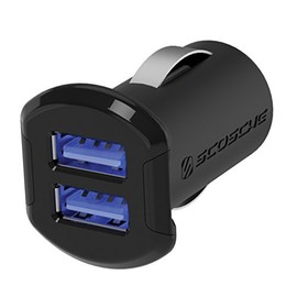 Scosche USBC242M Revolt Cargador de Coche, 2 Puertos, Negro                                                                                           
