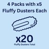 Pledge Fluffy Duster Refills x5 (Pack of 4)
