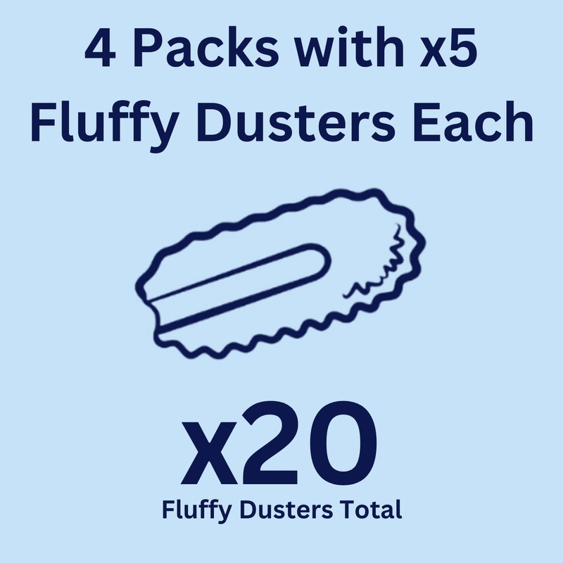 Pledge Fluffy Duster Refills x5 (Pack of 4)