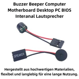 Aukson R30 Mini PC Speaker - 6cm Internal Motherboard Speaker & BIOS Buzzer, 4 Pin Connector (2 Assigned), Motherboard Buzzer Beeper (Pack of 1)