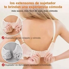 Extensor de ropa interior Extensiones Bra Brasier Mujer Extensores 3 Ganchos 12pcs