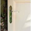 Antikas - Door Handles Polished Nickel with Ceramic Handle Antique