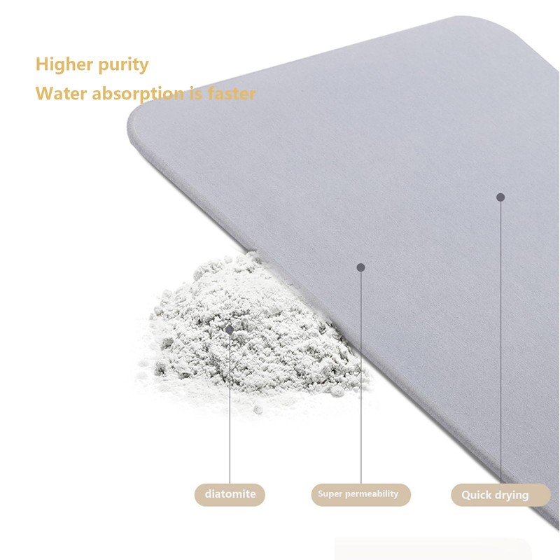 Sink Splash Guard Kitchen Sink Mat - 24 in Diatomite