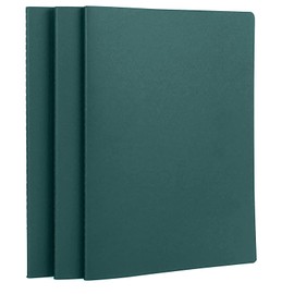 Yarotm Notebook A4 Lined – Pack of 3 Notebook Dark Green – 21 x 29.2 cm Journal Notepad A4-100GSM Paper Notebook Lined – 80 Pages Diary Notebooks A4 Notepad Diaries