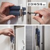 wolfcraft Door leaf mounting set, 3674000, steel lifting bar, guide