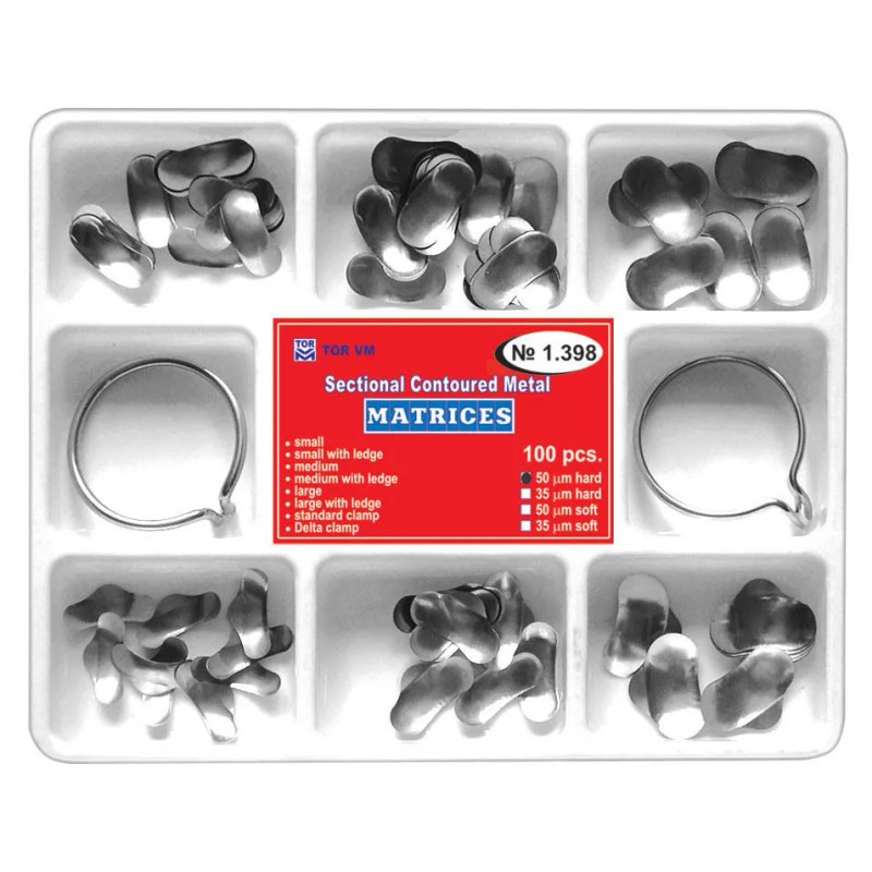 TOR VM Full Matrix Kit 100pcs- Dental Sectional Contoured Matrices