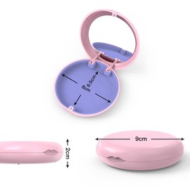 Aligner and Retainer Case, WINDSIUUU 2PCS Solid Orthodontic Aligner Retainer Case Denture False Box, Mouthguard Case Holder Protective Case for Oral Care Dentisty-White