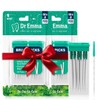 Dr. Emma Brush Picks Rubberized Brush Mint Brush Picks, 2