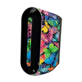 MightySkins Carbon Fiber Skin Compatible with Alienware Aurora R11 Gaming Desktop - Butterfly Party | Protective, Durable Textured Carbon Fiber Finish | Easy to Apply | Made in The USA