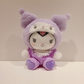 Kawaii Plush Toys 8", Lovely Kitty My Melo Kuroumi Cinnamon roll Anime Plush Stuffed Animals Doll, Soft and Cute Cartoon Stuffed Plush Toys for Girls, Kids, Fans, Collectors Home Decor (Kuro, 8IN)