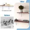 2 Pcs Shelf Wall Brackets Supports, 5.9inches/150mm Heavy Duty L
