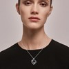 Skull Mushroom Necklace 925 Sterling Silver Gothic Punk Jewelry for