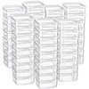 Dimeho 100 Pcs Small Plastic Boxes Beads Storage Containers Mini