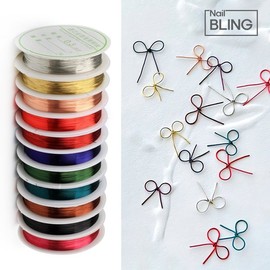 Nail Wire 0.2 Knot Ribbon Design / 네일 와이어 0.2 매듭리본 디자인
