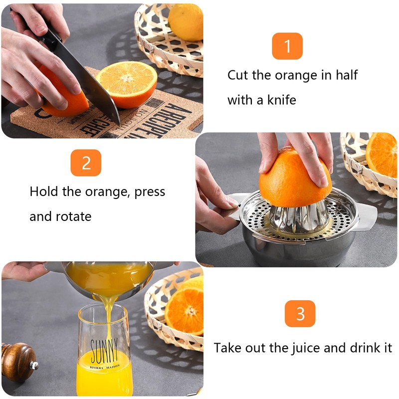 Stainless Steel Lemon Squeezer, Lemon Squeezer, Hand Press, Citrus Juicer,