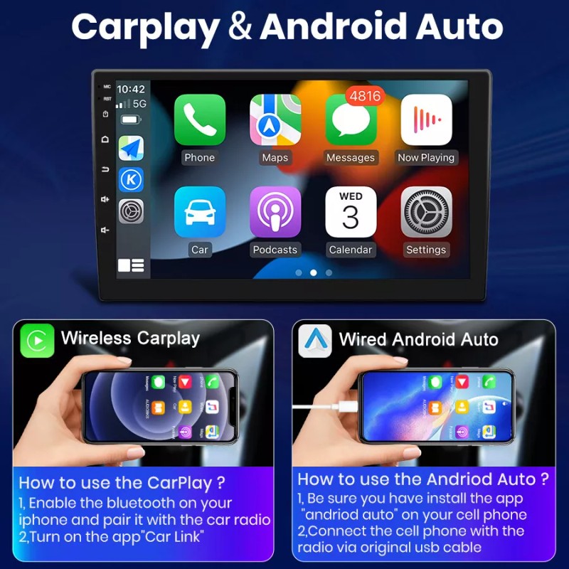 For Honda Accord 7 2003-2007 Android 13 Car Stereo CarPlay