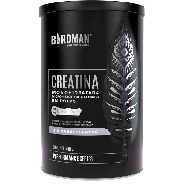 BIRDMAN Creatina Monohidratada de Alta Pureza En Polvo Sin Sabor,