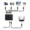 Danfetsoy 1000mbps Ethernet Splitter 1 to 4, RJ45 1 to