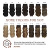 FESHFEN Clip in Hair Extensions 4PCS Honey Blonde Mixed Light