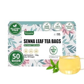 Tenyxarae - Selected 50 Senna Leaf Tea Bags, 3g Per Bag, 100% Natural and Pure, This Senna Leaf Tea Is Suitable for Relieving Constipation. Tea Bags Made of Natural Materials, No Sugar, Caffeine-Free, Gluten-Free, Suitable for Vegetarians.