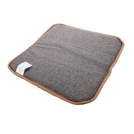 Ciieeo Breathable Cooling Car Seat Cushion Pad Double Sided Linen Gray and Ice Rattan Circle Design Lightweight Car Driving Cushion for Pressure Relief Office Chair and Home Use