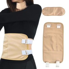 DANLIKT Castor Oil Pack, Reusable Castor Oil Pack Wrap Organic with Velcro Waist Belt for Liver Detox, Castor Oil Pack Kit (Oil Not Included)