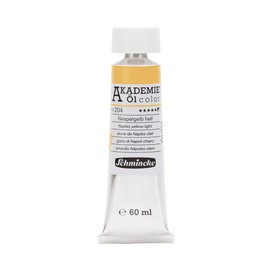 Schmincke Akademie® Oil Colour, Fine Artist Oil Paints, Naples Yellow Light, 41 204 011, 60 ml Tube, Highly Non-fading, Oil Painting