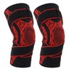 2Pcs Elastic Knee Compression Sleeve Breathable Sports Knee Brace for
