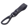 Highstyle Tochigi Leather Antique Black Carabiner Belt Loop Key Chain,