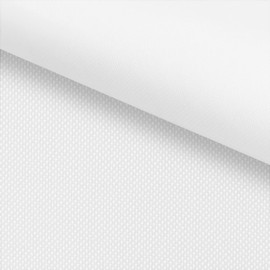 PINaPIN KODURA Waterproof Polyester Fabric 100% Polyester Fabrics Sold by the Metre for Sewing Garden Furniture, Umbrellas, Curtains for Garden KODURA 100 x 150 cm (White)