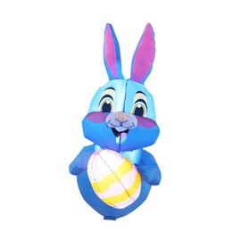Perfeclan Inflatable Easter Bunny Inflatable Yard Decoration Photo Props Waterproof 3.3ft for Lawn Garden Indoor/Outdoor
