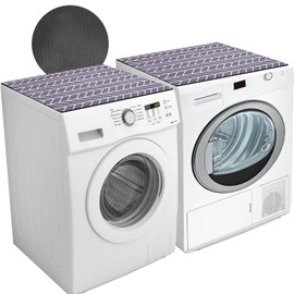 2PCS 25.6'' x 23.6'' Washer and Dryer Covers for the Top, Non-slip Dryer Top Protect Mat, Dust-proof Washing Machine Cover, Diatomite Washer Dryer Top Covers for Laundry Kitchen Home