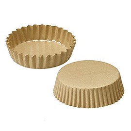 FBAPTC07522J-150 Pet Cups, Round Size, 3.0 inches (7.5 cm) x Height 0.8 inches (2.25 cm), Craft, Pack of 150, Paper, Pure White Pet, Madeleine Cup