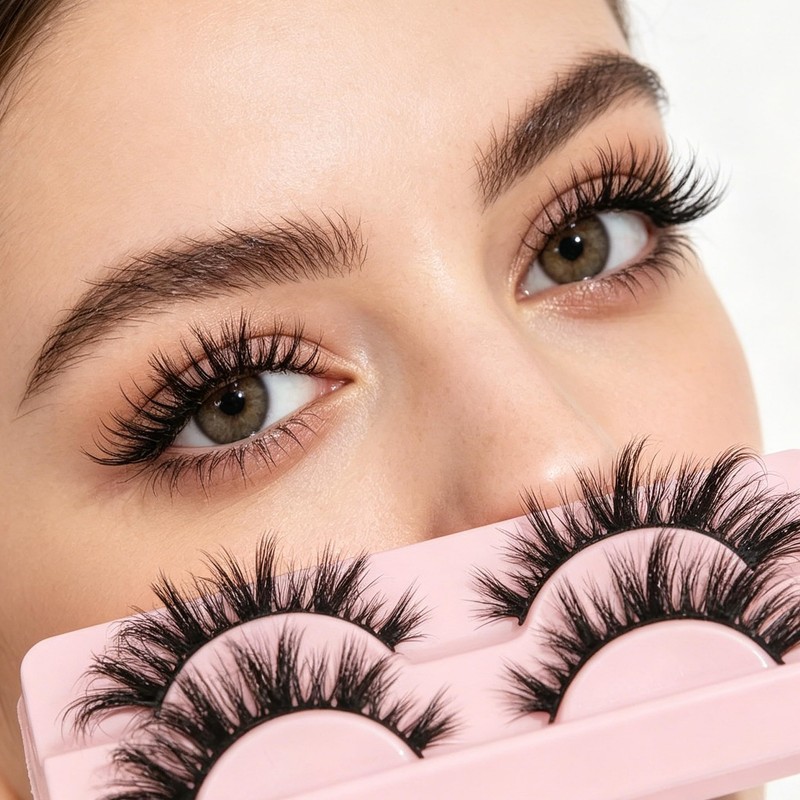 Eyelashes Faux Mink Fox Eye Natural Looking Russian Lashes Strip
