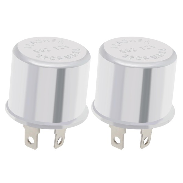 EMSea Pack of 2 2 Pin Flasher Sensor Relay 12