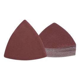Kozelo Pack of 30 Mouse Sander Detail Sandpaper - [2000 Grit, 3-1/8 Inch], Triangular Velcro Sanding Pads for Wooden Furniture Polishing, Aluminium Oxide Sandpaper